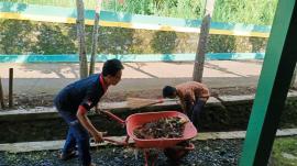 Kerja Bakti Pamong Kalurahan Pengkol Menyambut Idul Fitri